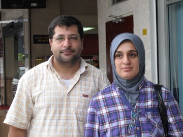 Musaab Naji Al-Wakil and his wife, Shaimaa. Photo by Sian Powell.