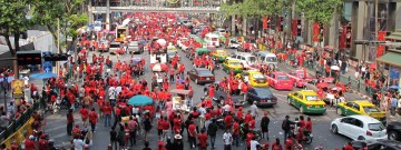 Redshirt rally in Bangkok. Photo by Sian Powell