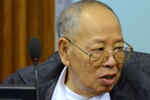 Khmer Rouge leader Ieng Sary. Photo ECCC.